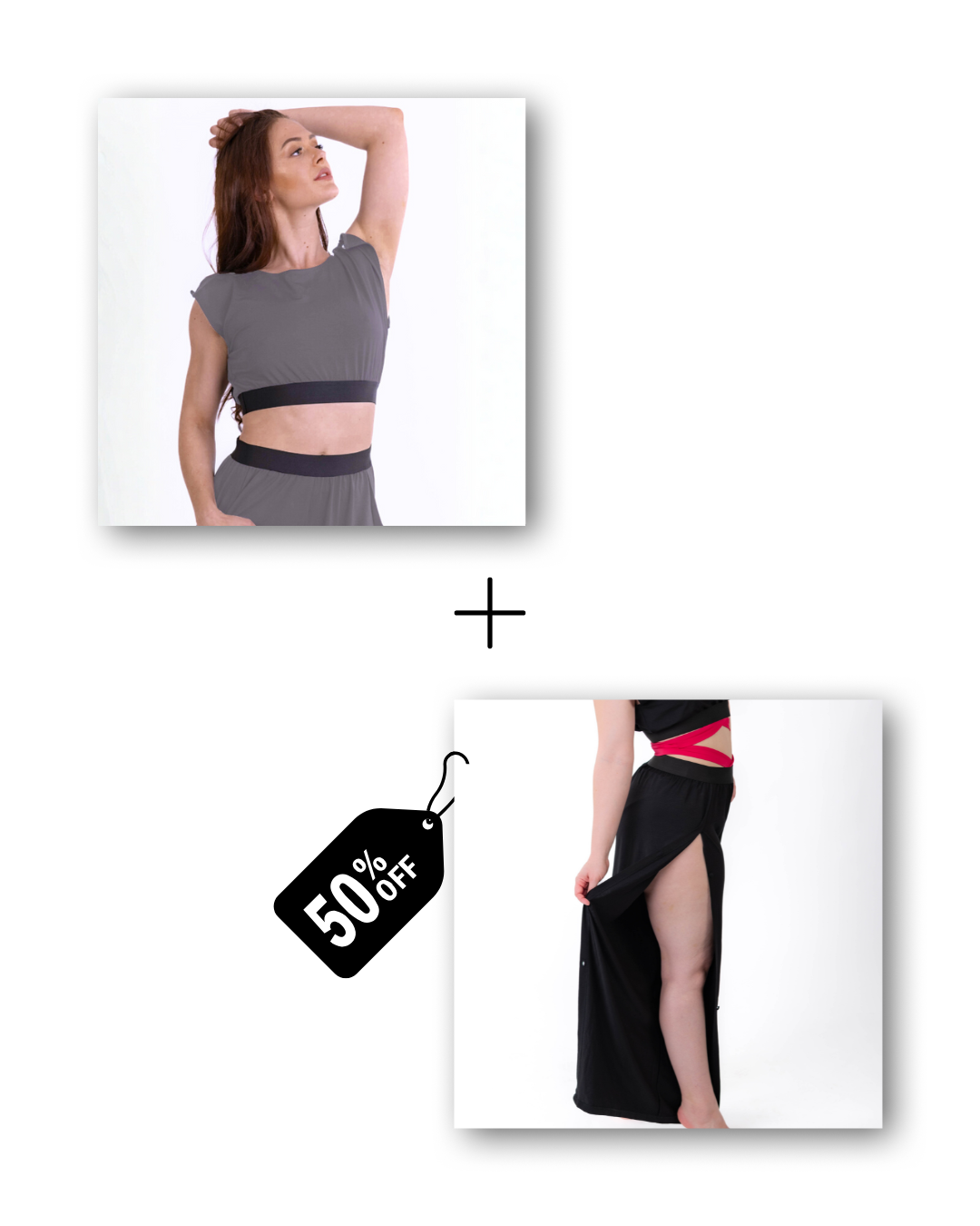 Pre-Workout & Flow Set Bundle in mouse gray / classic black