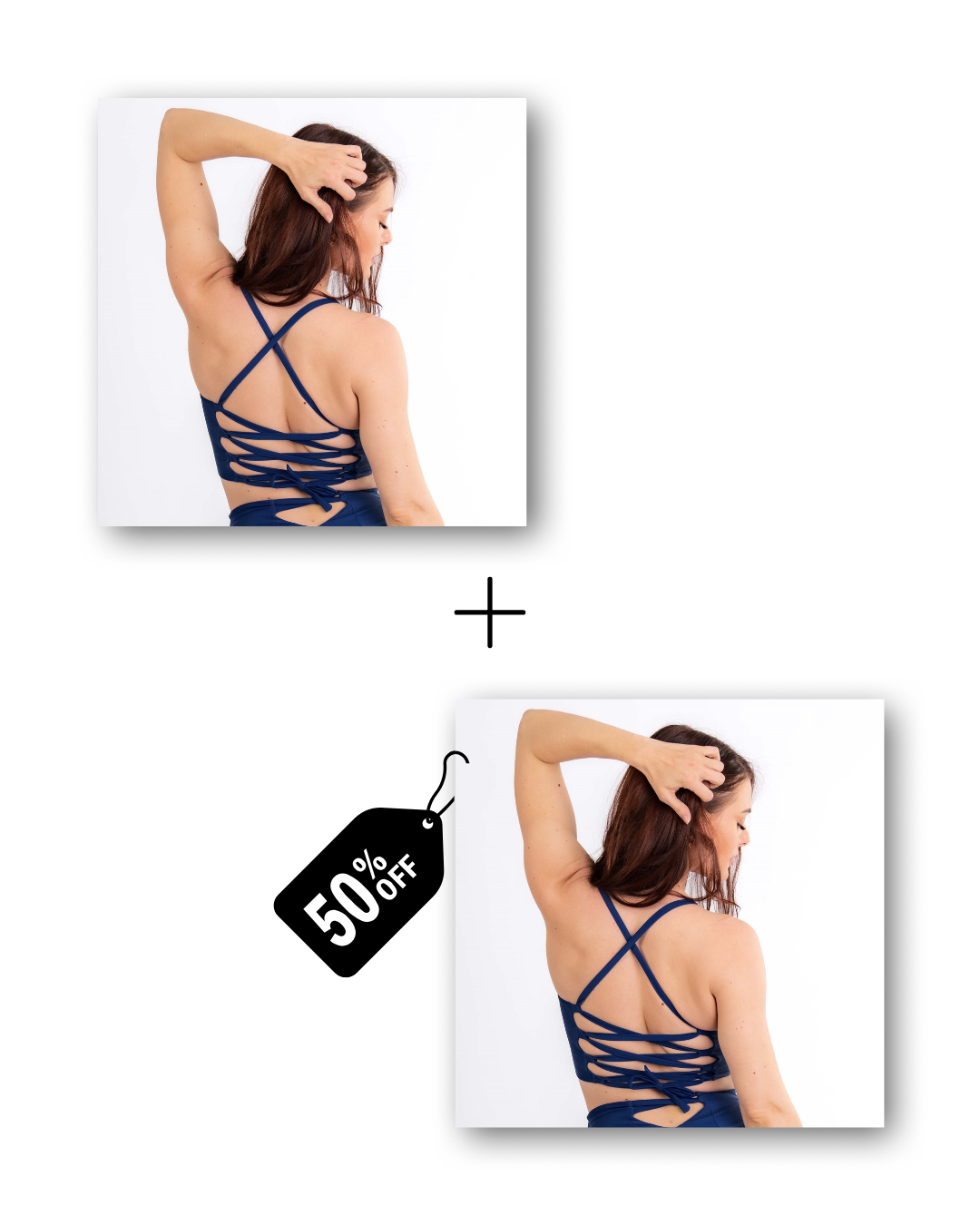 Corset top bundle in deep blue sea