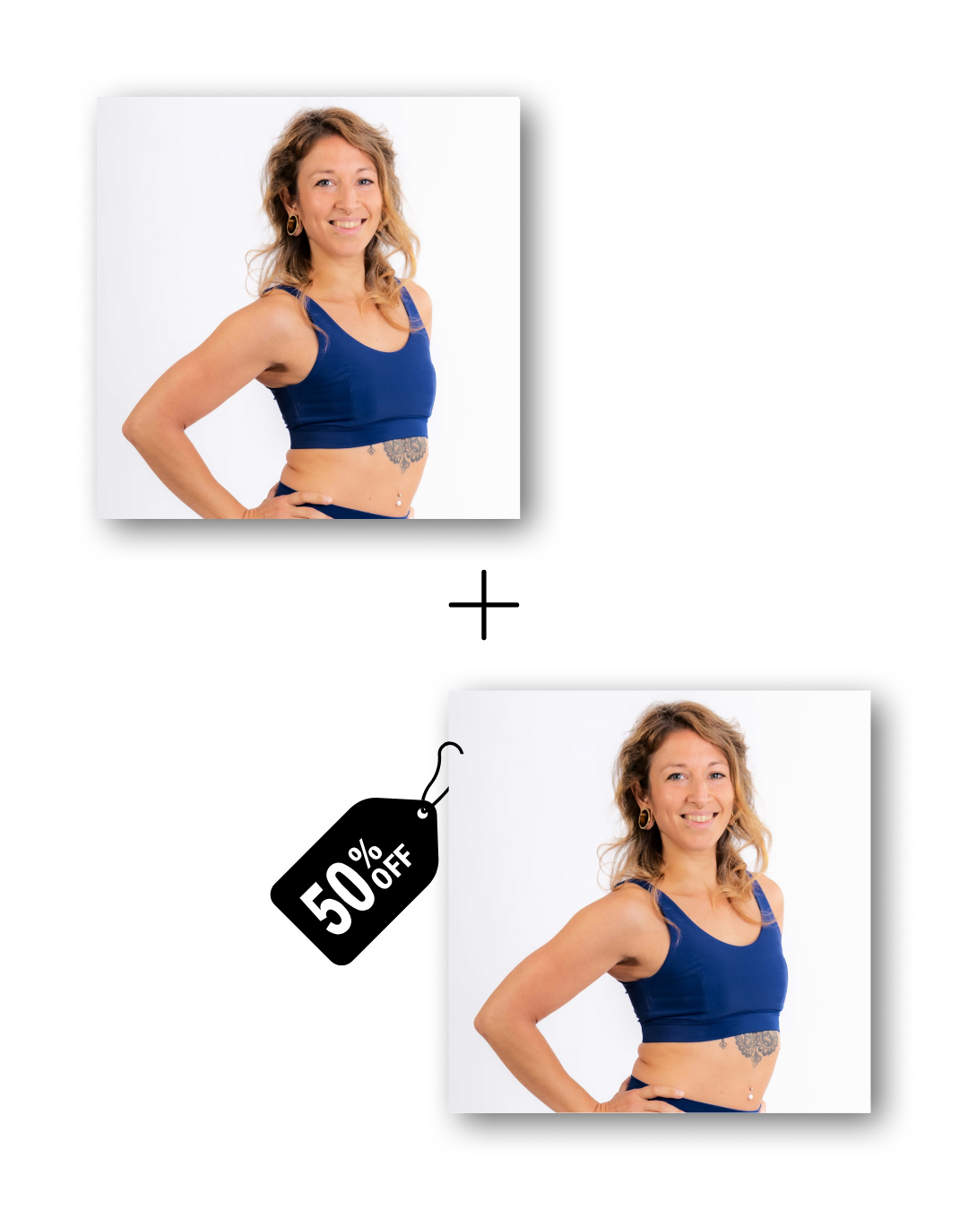 Basic top bundle in deep blue sea