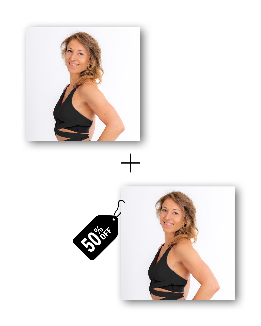 Wrap Top Bundle in classic black