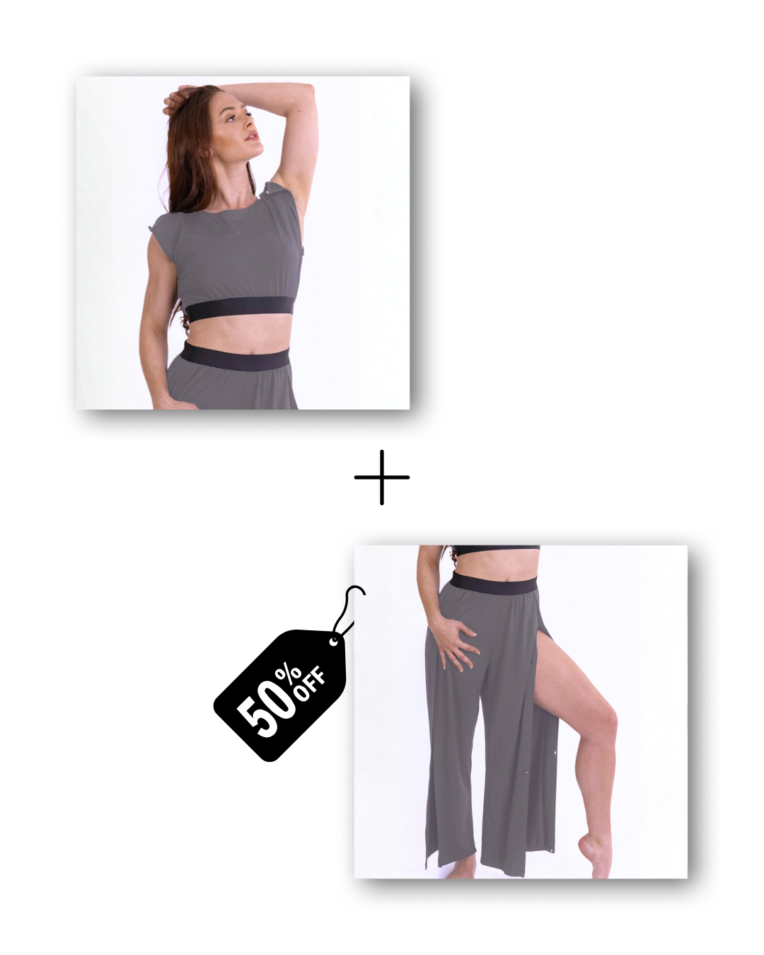 Pre-Workout & Flow Set Bundle in mouse gray