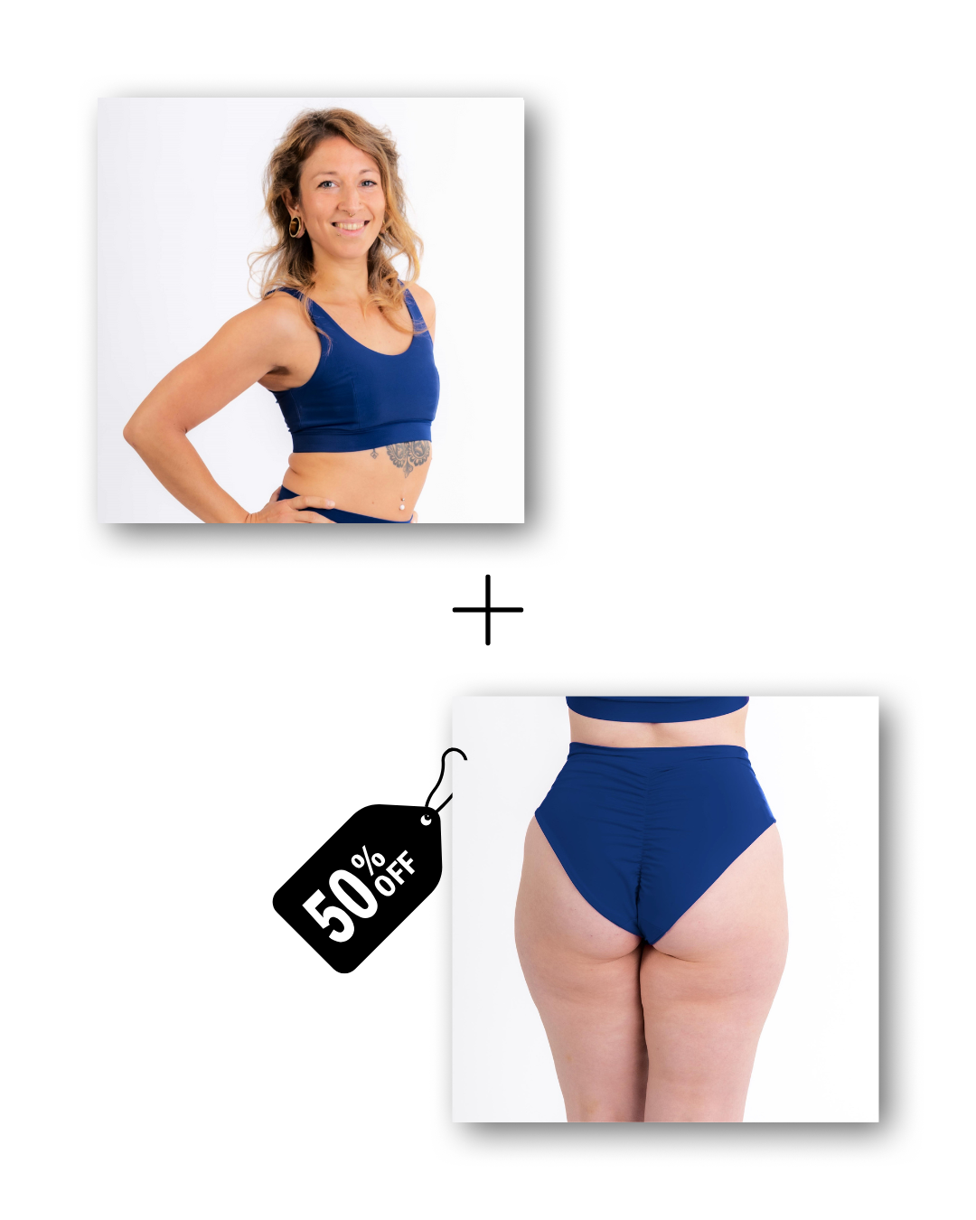 Basic Top &amp; A-Line Shorts Bundle in deep blue sea 