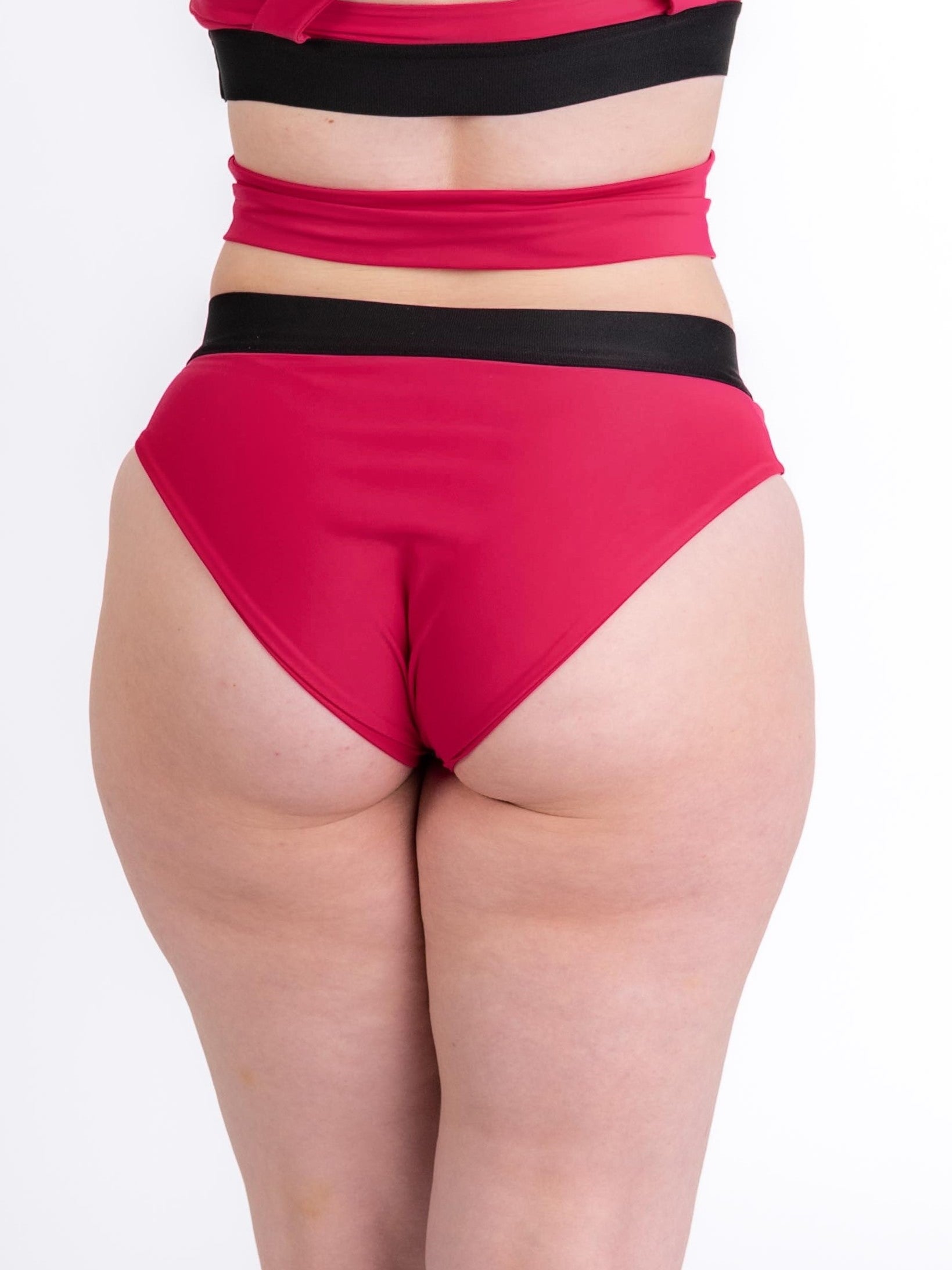 Wrap shorts in dangerously pink